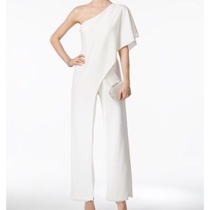 Stunning Adrianna Papell One Shoulder Jumpsuit